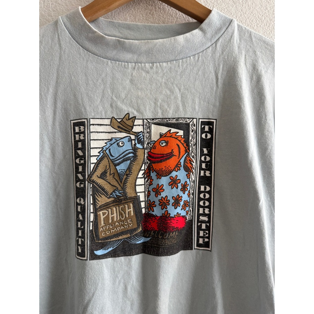 Vintage 1997 Phish Appliance Company Summer Tour Tshirt Light Blue XL Tultex View 2